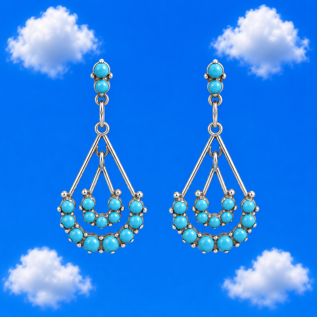 Native American Turquoise Earrings 1 of 1