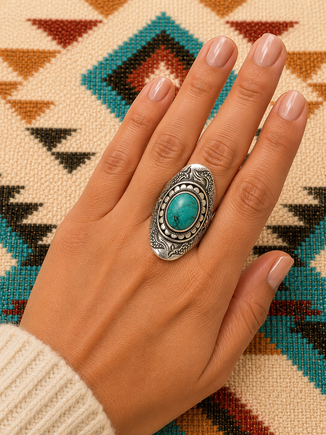 Turquiose sterling silver ring