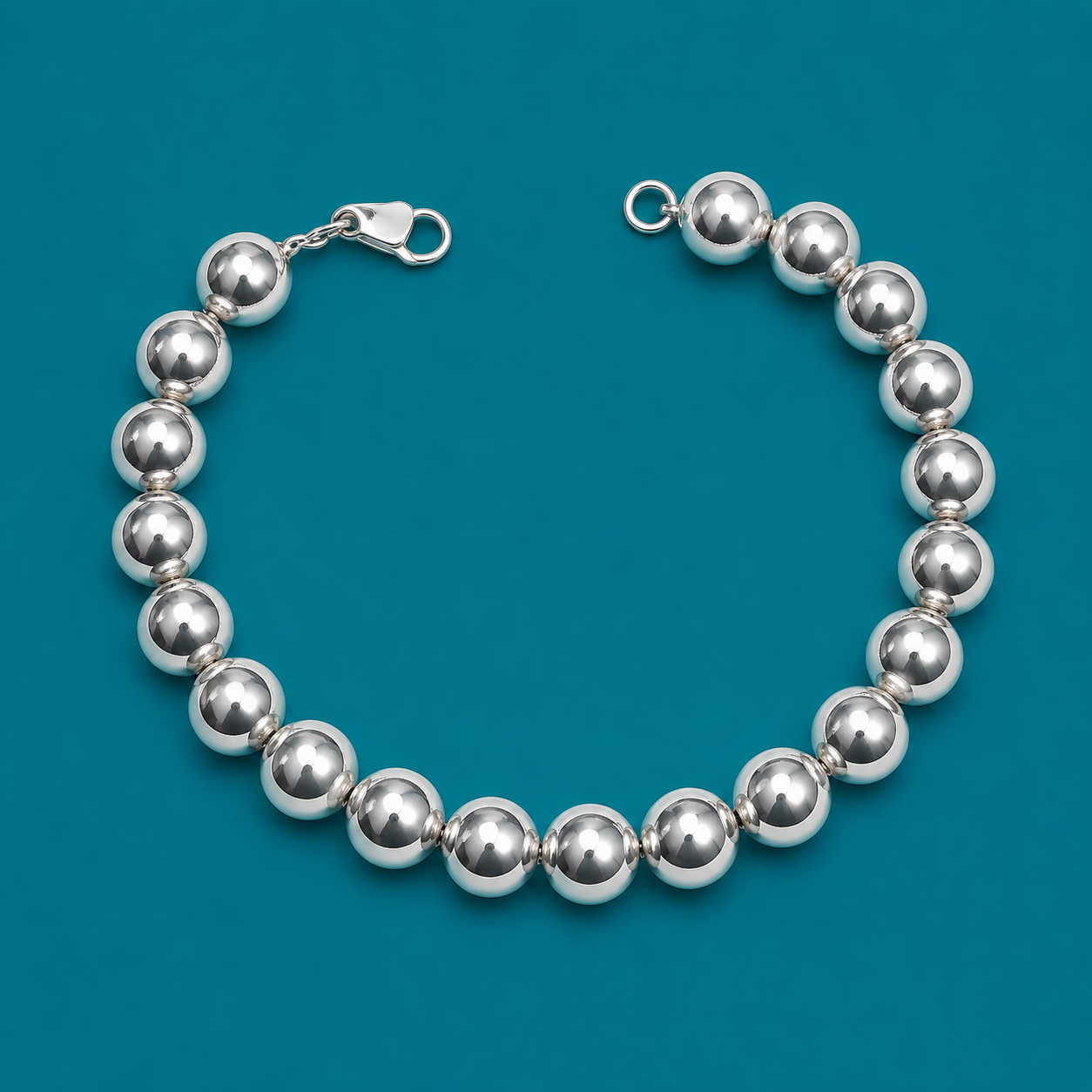 Tiffany & Co sterling silver ball necklace & bracelet set