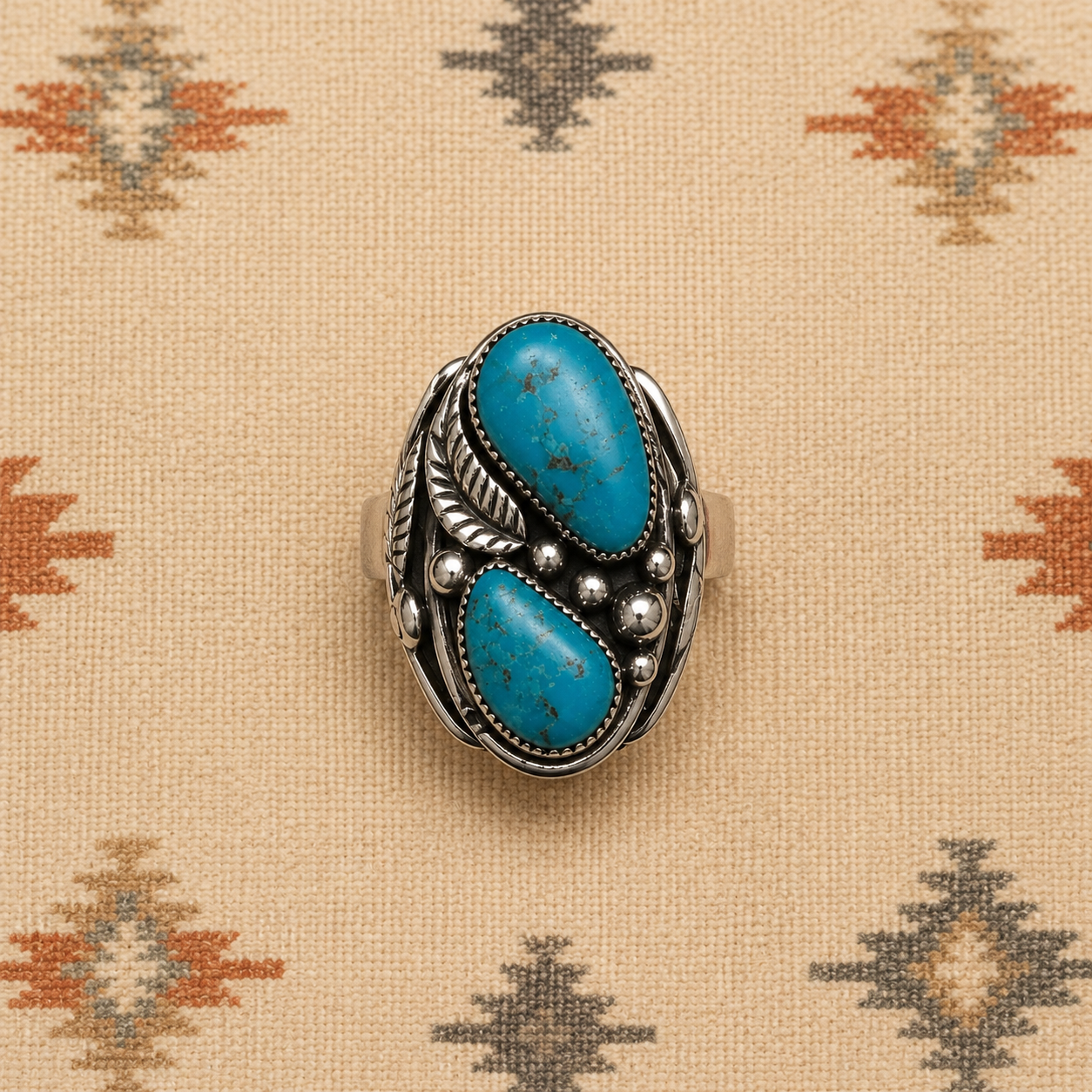 Men’s Turquiose sterling silver ring