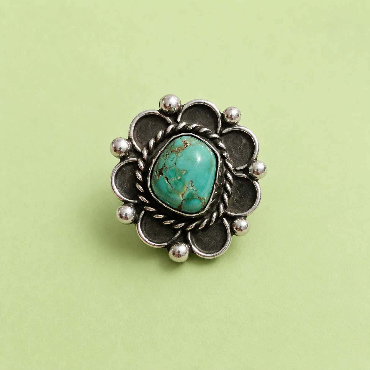 Turquoise sterling silver ring