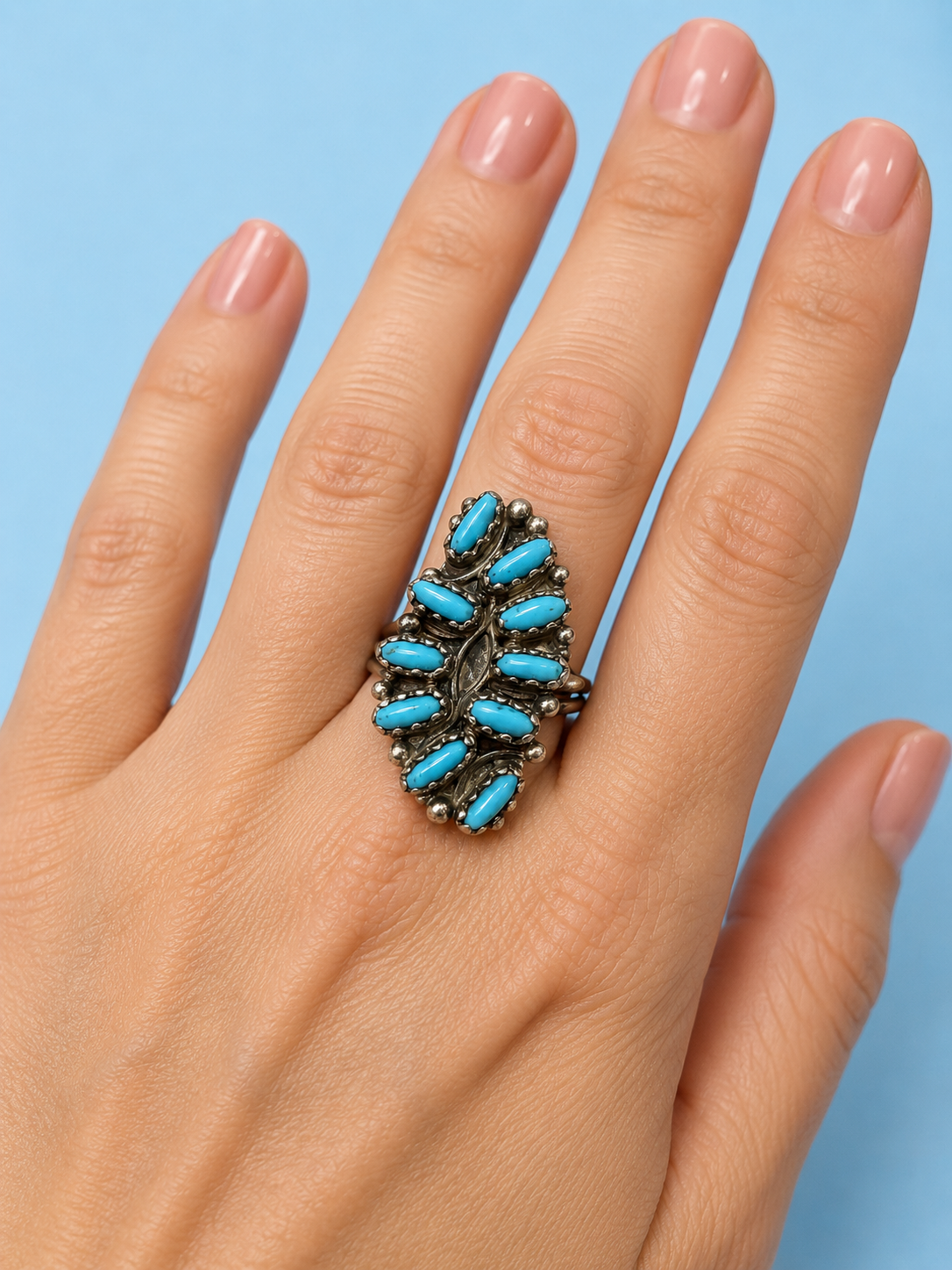 Turquoise sterling silver ring