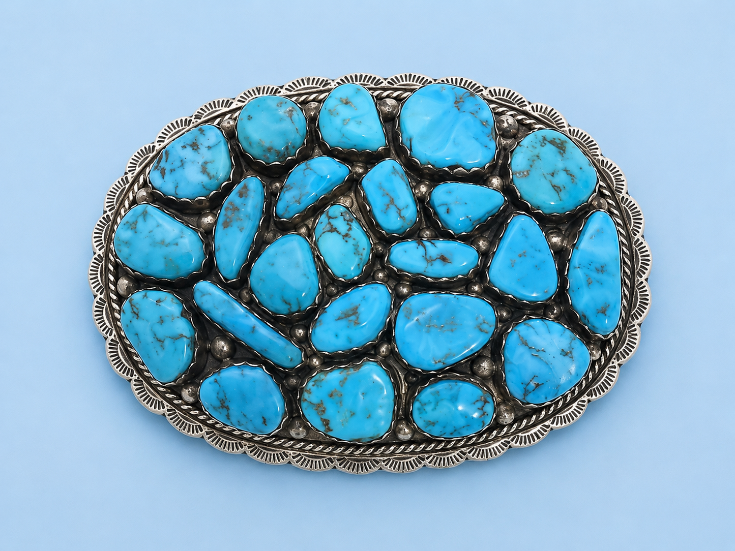 Turquoise stones buckle